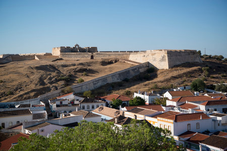 The Forte Sao Sebastiao in the town of Castro Marim at the east Algarve in the south of Portugal in...