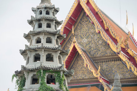 the Wat Arun in Wang Lang in Thonburi in the city of Bangkok in Thailand.  Thailand, Bangkok,...