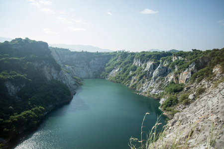Grand Canyon Chonburi at the Kiri Nakhon Stone Mine near the city of Chonburi in the Provinz...