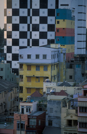 the city centre of ho chi minh city in Vietnam