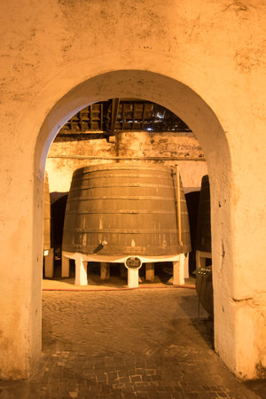 one of the Port wine Cellar of Ferreira at the waterfront  on the Douro River in Ribeira in the city...
