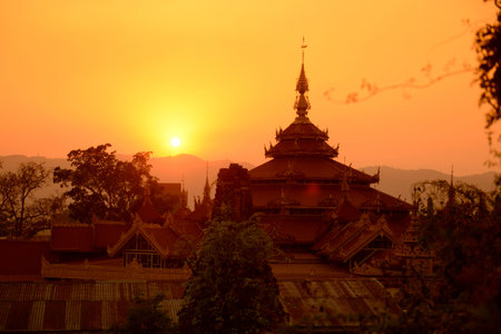 a Buddhism Monastery in the city of Nyaungshwe on the Inle Lake in the Shan State in the east of...