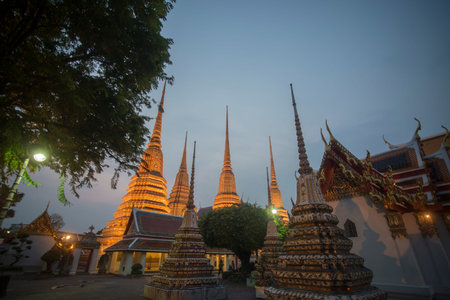 The Temple of Wat Pho in Banglaphu in the City of Bangkok in Thailand in Southeastasia.