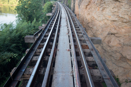 the Death Railway travel at the River Kwai of the Burma-Thailand Railway  north of the City of...