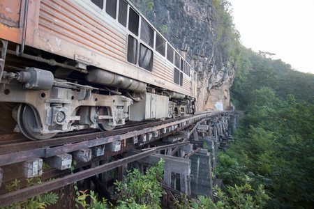 the Death Railway travel at the River Kwai of the Burma-Thailand Railway  north of the City of...