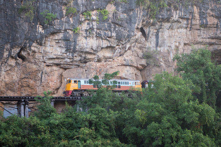 the Death Railway travel at the River Kwai of the Burma-Thailand Railway  north of the City of...