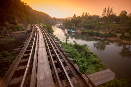 the Death Railway travel at the River Kwai of the Burma-Thailand Railway  north of the City of...