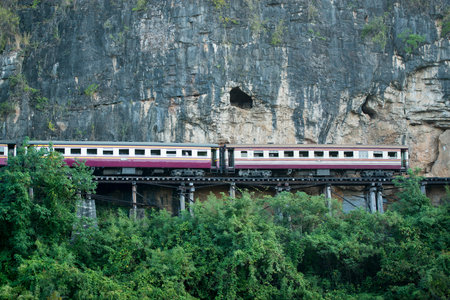 the Death Railway travel at the River Kwai of the Burma-Thailand Railway  north of the City of...