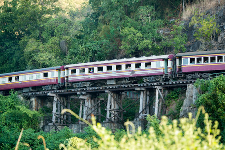 the Death Railway travel at the River Kwai of the Burma-Thailand Railway  north of the City of...