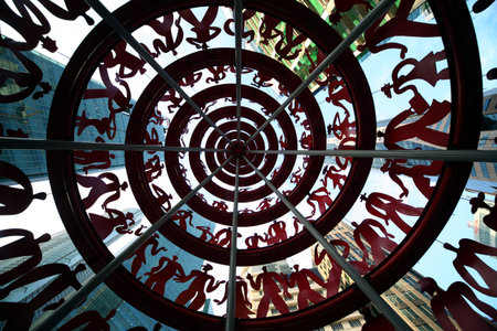 the Bank quater at the Singapore River and Marina Bay in the city of Singapore in Southeastasia.のeditorial素材