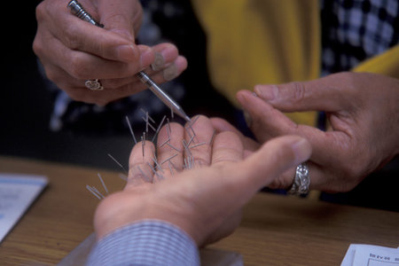 seniors and a acupuncture place at the Tapkol Prk in the city of Seoul in South Korea in EastAasia.  Southkorea, Seoul, May, 2006のeditorial素材
