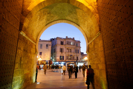 The Place de la Kasbah in the Old City of Tunis in north of Tunisia in North Africa,  Tunisia, Sidi Bou Sair, March, 2009のeditorial素材