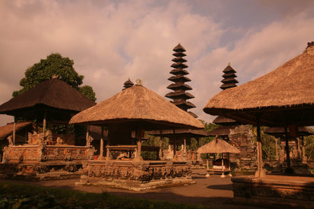 the Pura Taman Ayun Temple in Mengwi on the island Bali in indonesia in southeastasiaのeditorial素材