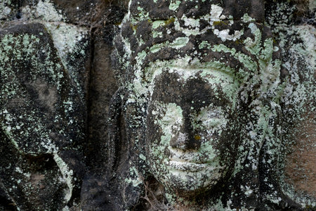 The Temple Terrace of Elephants in the Temple City of Angkor near the City of Siem Reap in the west...