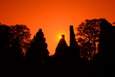 The Tempel Ruins of  Banteay Srei about 32 Km north of the Temple City of Angkor near the City of Siem Reap in the west of Cambodia.  Cambodia, Siem Reap, April 2014のeditorial素材