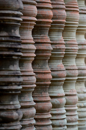 the Preah Khan Temple in the Temple City of Angkor near the City of Siem Reap in the west of...