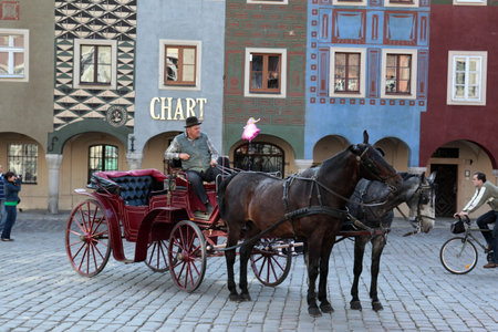 the Stray Rynek square in the old town of Poznan in Poland in east Europe.のeditorial素材