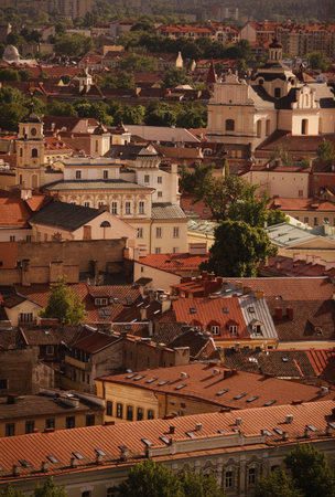 The old Town of the City Vilnius  in the Baltic State of Lithuania,