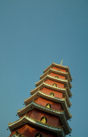 the Chinese 1000 Buddhas Monastery on the Po Fook Hill at the Pai Tau Village in Hongkong.  China, Hongkong, May, 1997のeditorial素材