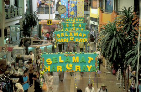 a shopping mall in the city of Kuala Lumpur in Malaysia.  Malaysia, Kuala Lumpur, January, 2003