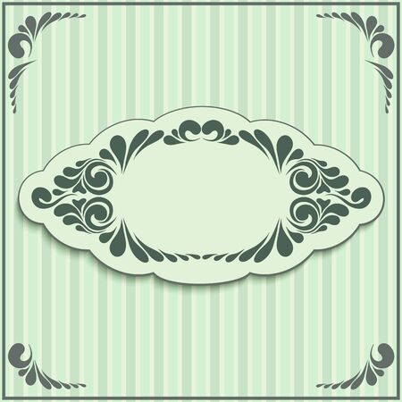 Vintage, elegant background, wedding card, floral ornament, frame, beautiful invitation, old style, ornate page cover, pattern template for designのイラスト素材