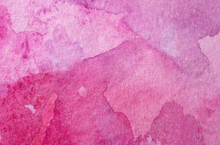Magenta Paper Texture. Background, pink watercolor splash hand drawnの写真素材