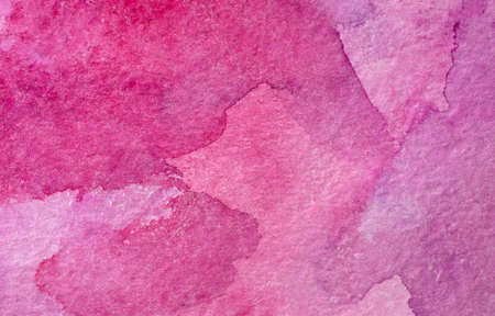 Magenta Paper Texture. Background, pink watercolor splash hand drawnの写真素材