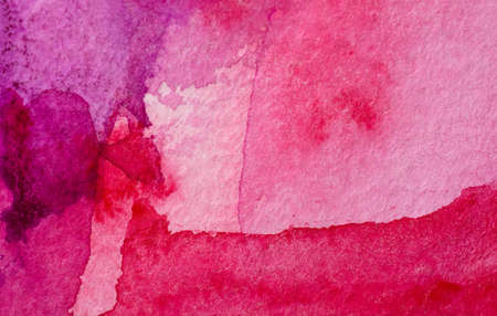 Magenta Paper Texture. Background, pink watercolor splash hand drawnの写真素材