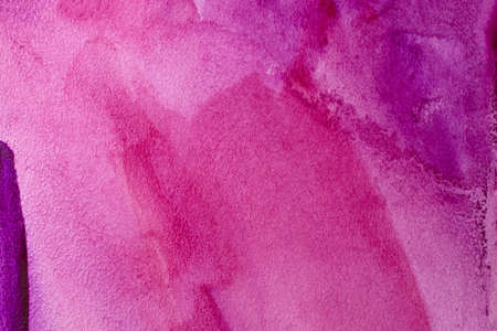 Magenta Paper Texture. Background, pink watercolor splash hand drawnの写真素材