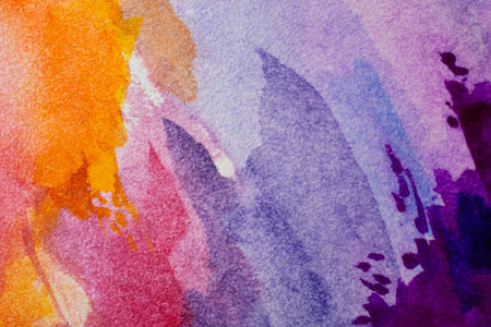 Watercolor art background, Colorful textured, multicolor, Abstract Decorative bright wallpaper. Structure of paper.の写真素材
