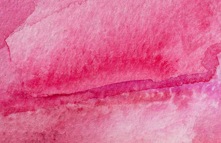 Magenta Paper Texture. Background, pink watercolor splash hand drawnの写真素材