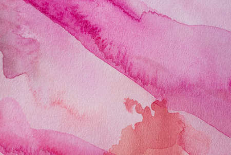 Magenta Paper Texture. Background, pink watercolor splash hand drawnの写真素材