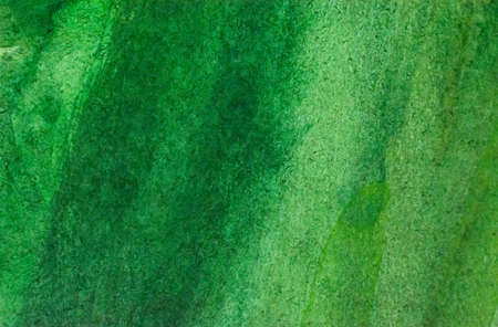 Abstract texture brush ink art background aquarel watercolor splash hand drawn paint. Decorative green wallpaperの写真素材