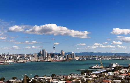 The City of Auckland in New Zealand.の写真素材