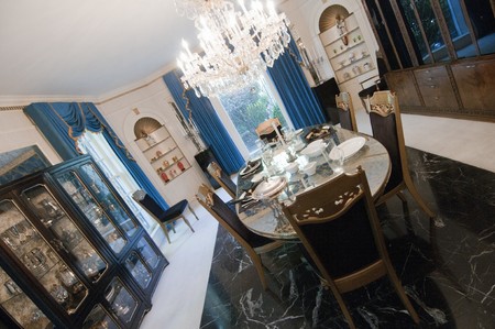 Inside Elvis Presley's Graceland, September 30th 2010. It has become the second most-visited private home in America with over 600,000 visitors a year. Only the White House has more visitors per year.のeditorial素材