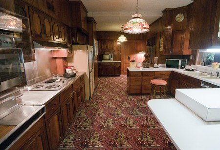 Inside Elvis Presley's Graceland, September 30th 2010. It has become the second most-visited private home in America with over 600,000 visitors a year. Only the White House has more visitors per year.のeditorial素材