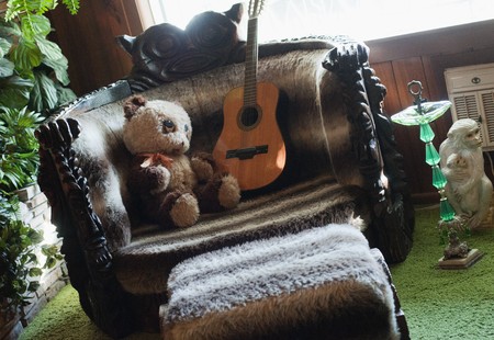 Inside Elvis Presley's Graceland, September 30th 2010. It has become the second most-visited private home in America with over 600,000 visitors a year. Only the White House has more visitors per year.のeditorial素材