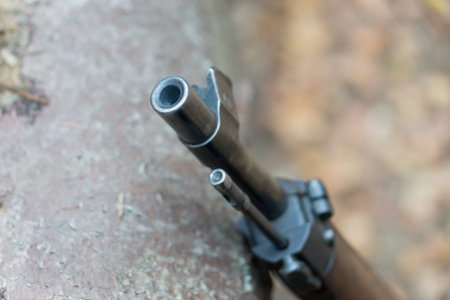 Top view of a WWII period Finnish rifle