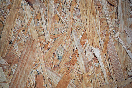 Oriented strand board as backgroundの写真素材