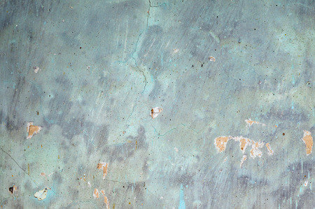 Photo of an old blue plaster textureの写真素材