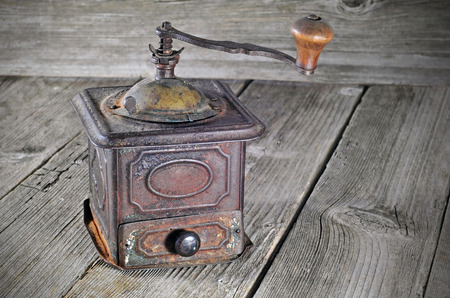 Old coffee grinderの写真素材
