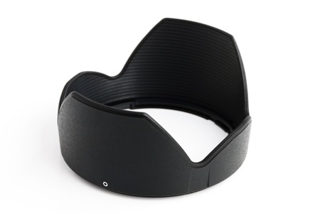 lens hood on white backgroundの写真素材