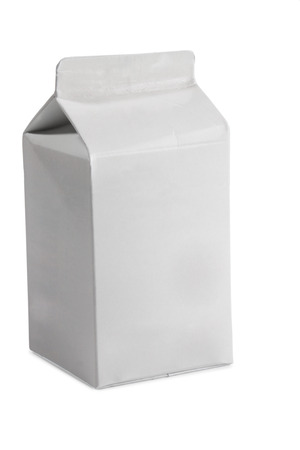 White Package on white backgroundの写真素材