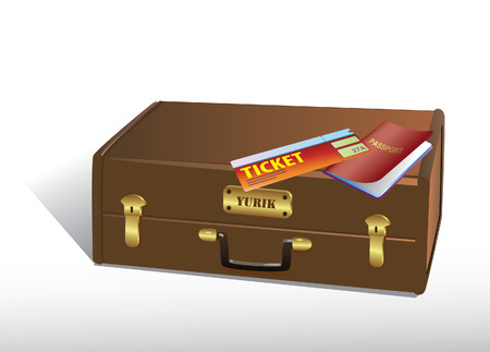 Suitcase.のイラスト素材