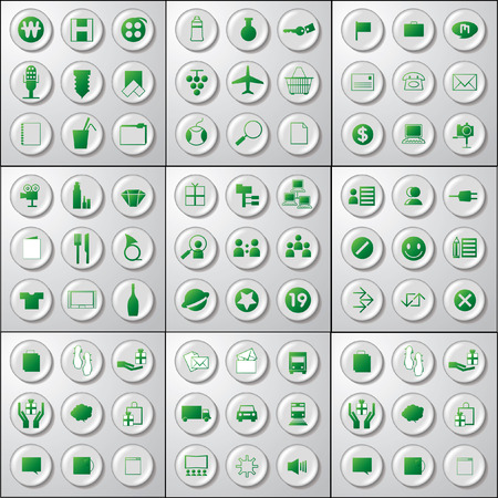Web icons, buttons.のイラスト素材