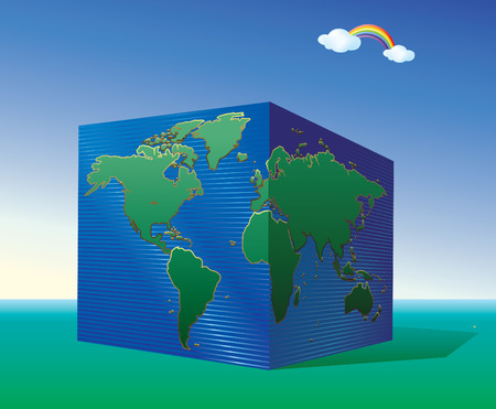 world mapのイラスト素材