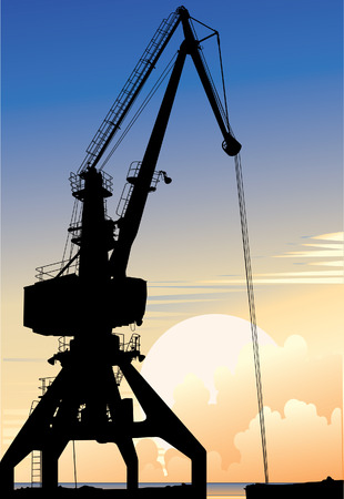 elevating craneのイラスト素材
