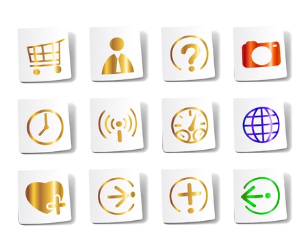 social media iconsのイラスト素材