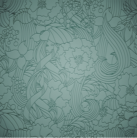 Letterpress transparent seamless patternのイラスト素材