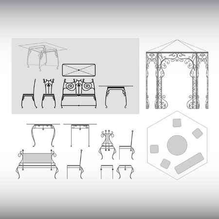 The forged products illustration.のイラスト素材